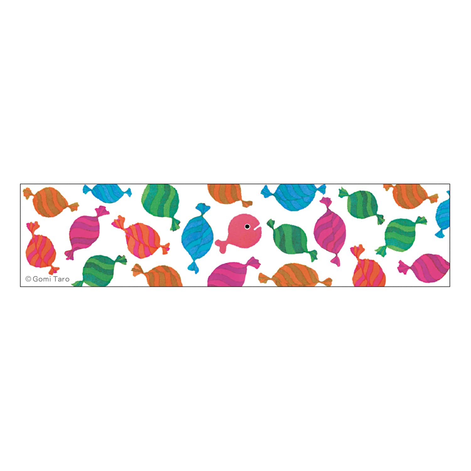 Gakken Sta:Ful Gomitaro M05054 Masking Tape, Kingyoganigeta Transparent, Width 1.2 inches (30 mm), Candy