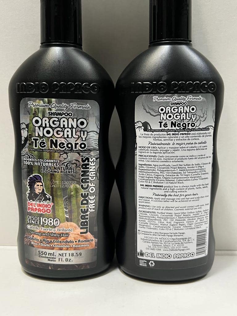 Amazon.com : 2X Organo Walnut and Black Tea Shampoo 550 ml /18.59