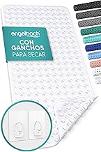 Engelbach® Non-Slip Bath Mat 88 x 40 cm – with 2 Hooks for Quick Drying – BPA Free, Mildew Resistant and Machine Washable – Universal Mat