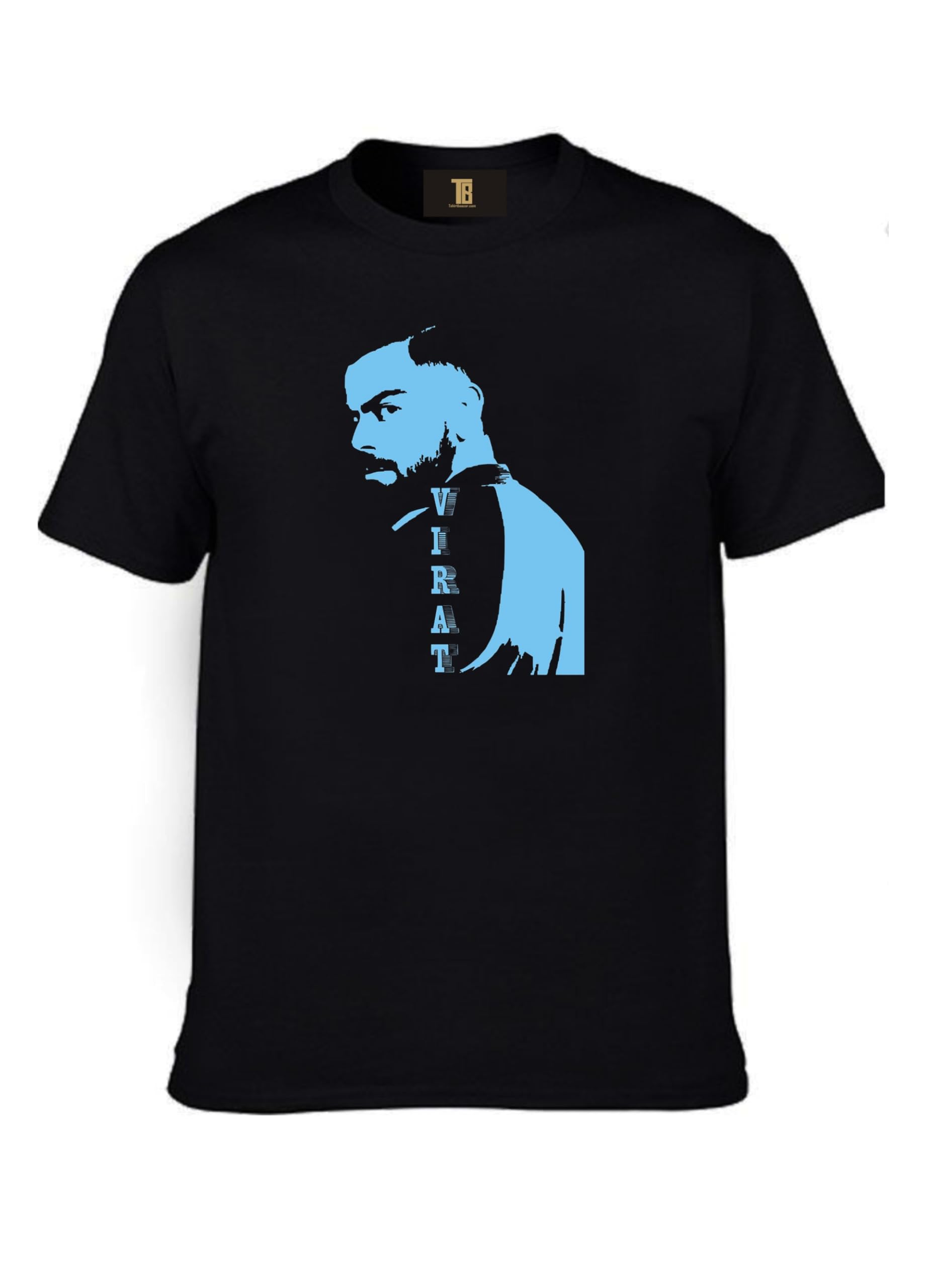 Men's Women's Regular Fit Graphic Printed Vi-ra-t Ko-h-li Cricket Player Round Neck 100% Cotton Half Sleeve T Shirt-image-41