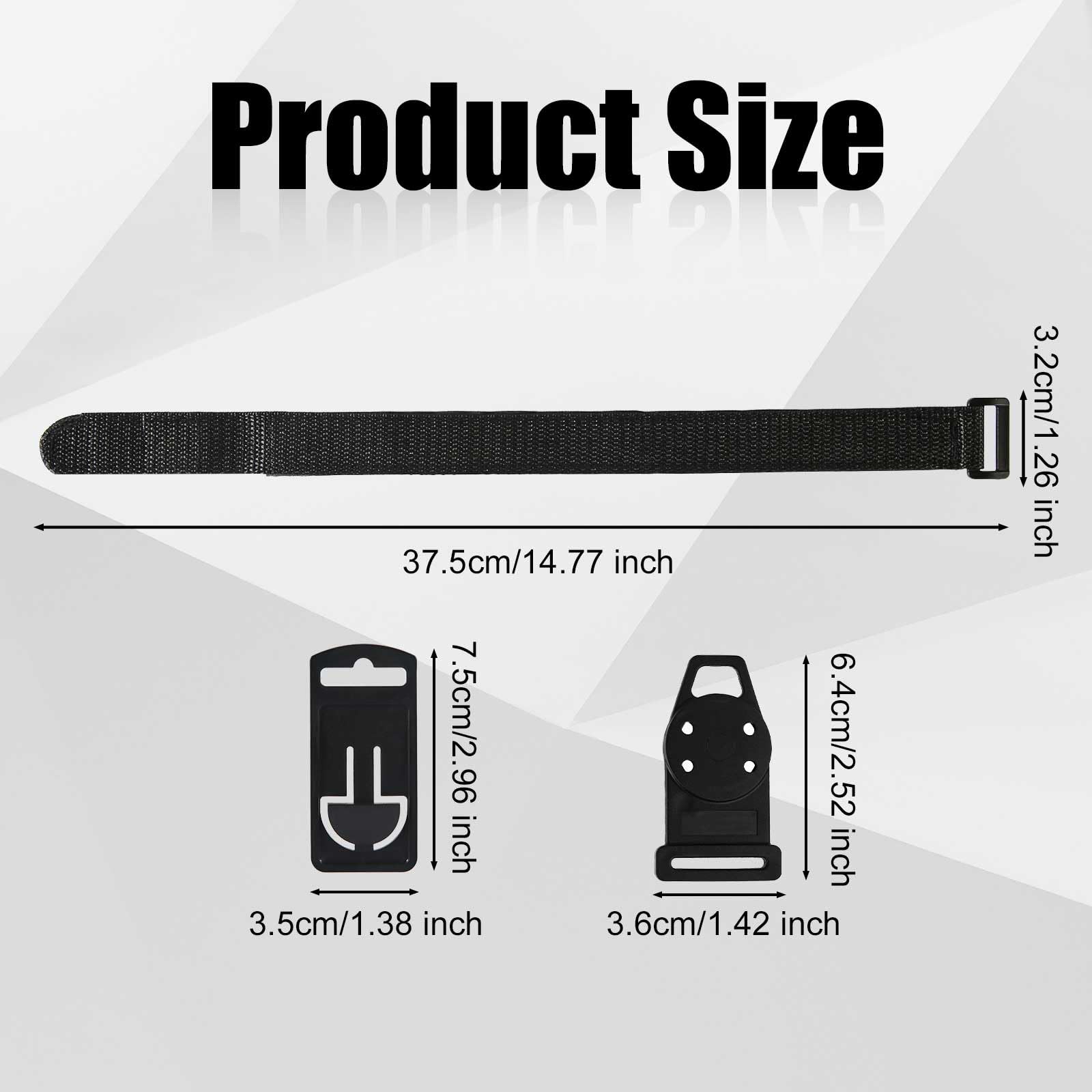 Magnetic Strap Kit, Hanging Loop Strap Magnet Hanger Kit Magnet Loop Strap Hanger Kit for Fluke Digital Multimeter (Black) - Image 2
