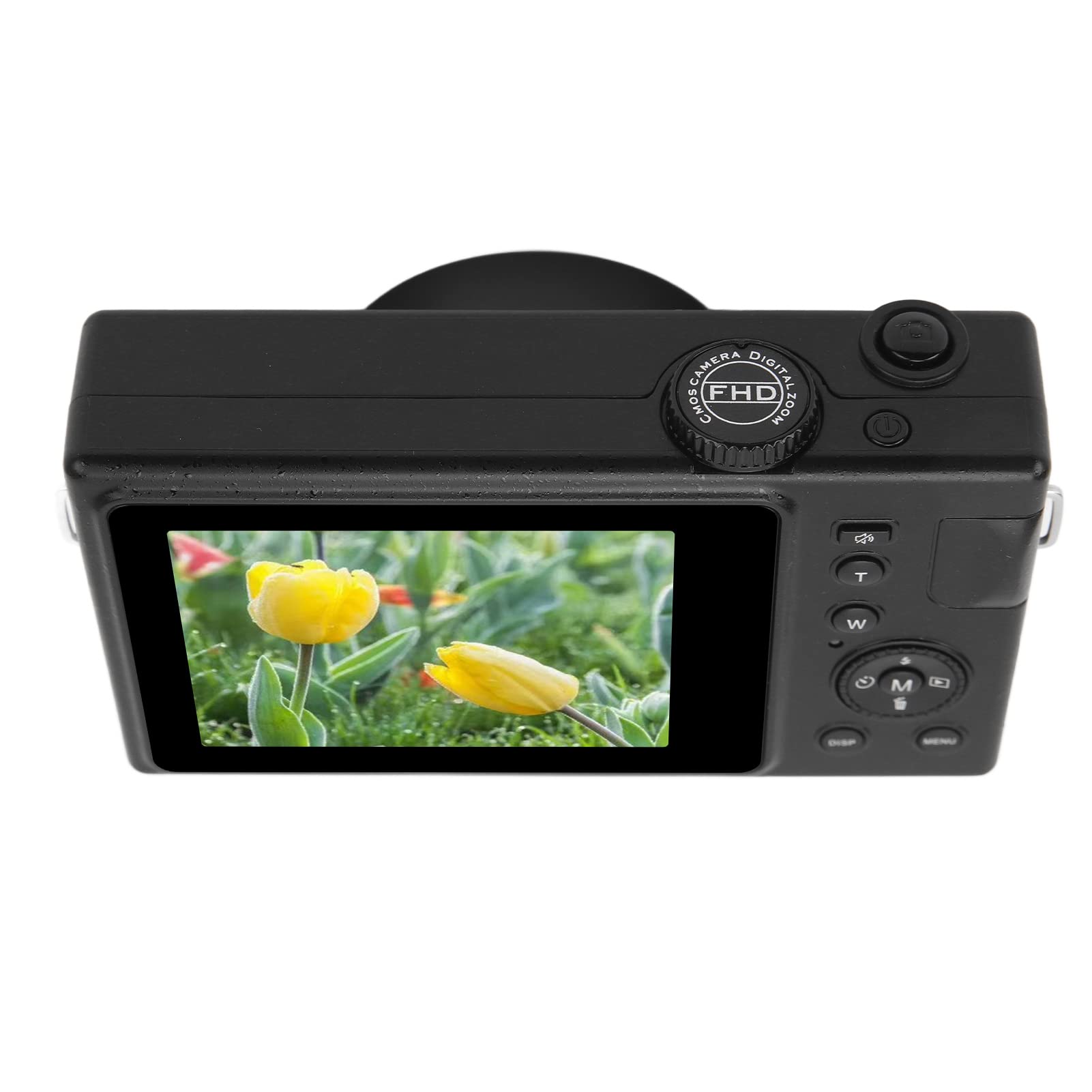 48MP Digital Camera, 4K Camcorder with Dual Screen, Self Timer, Face Detection, Fill Light, Compact Size, for Baby Growth Records, Travel, Wedding (Black)-image-24