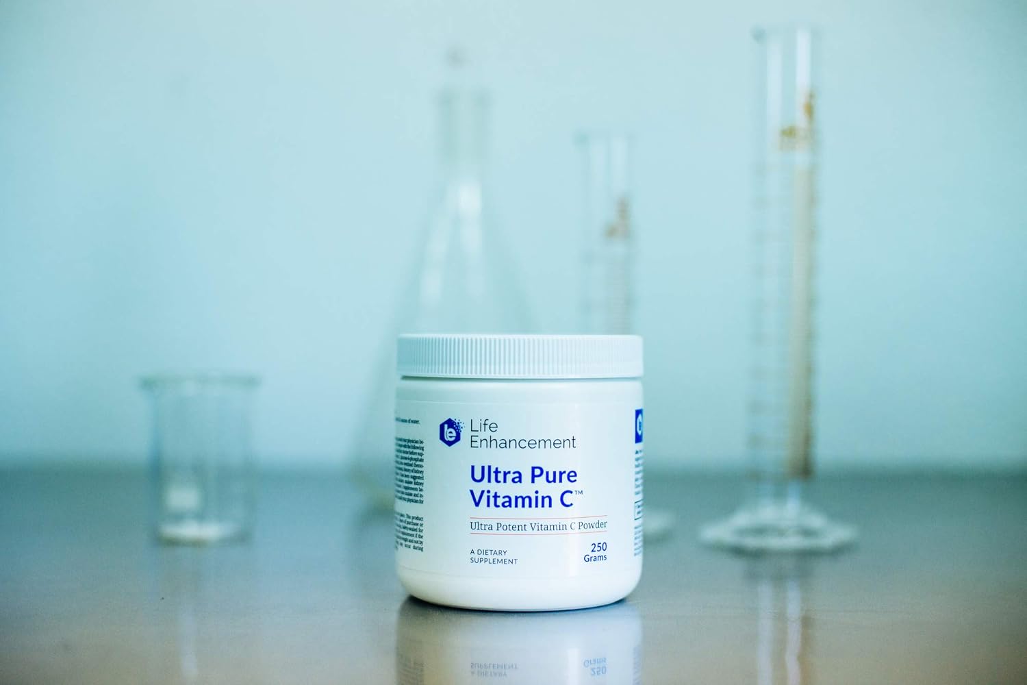Life Enhancement Ultra Pure Vitamin C Powder - 1,100 mg Ascorbic Acid Vitamin C Supplement - 227 Servings