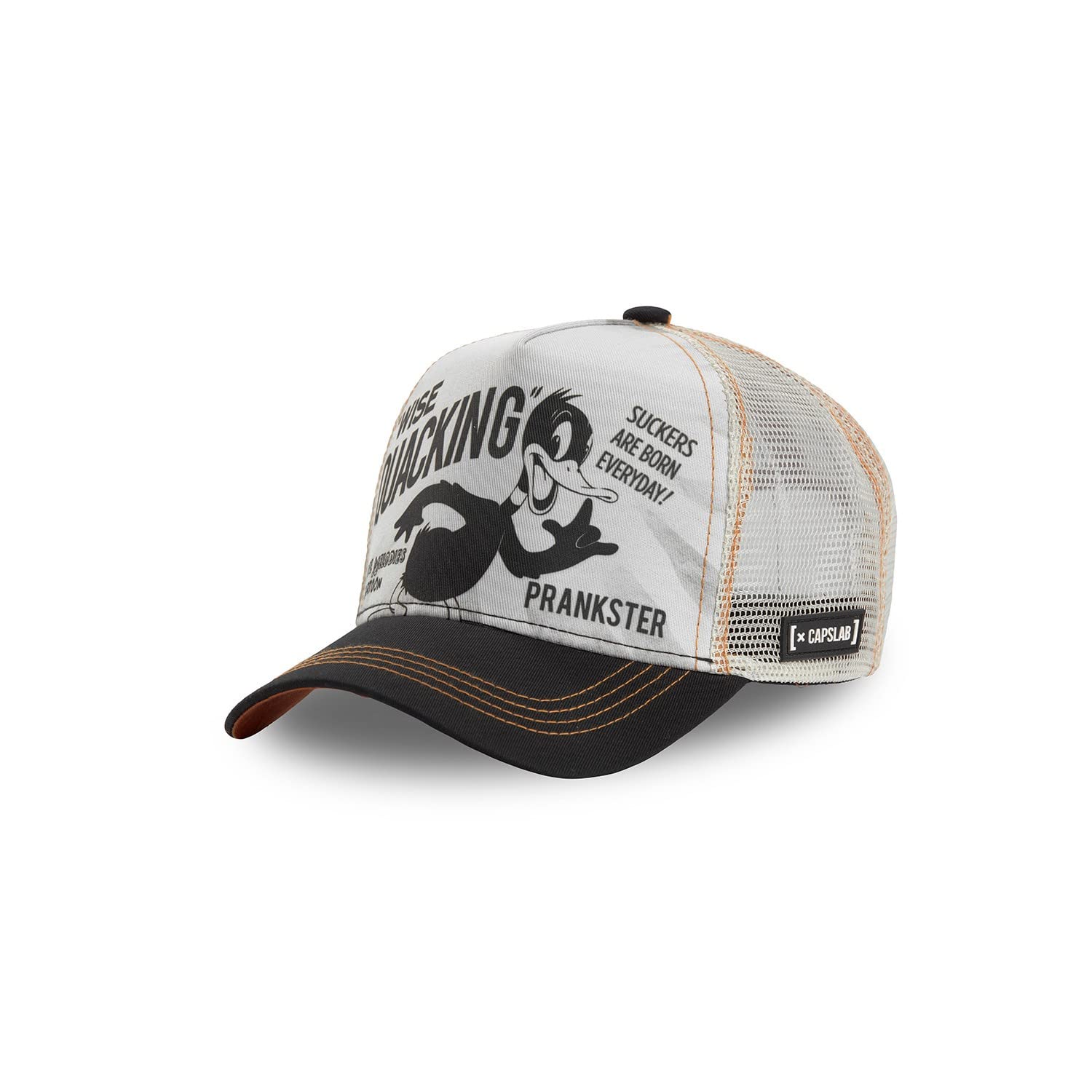 Capslab Daffy Duck Trucker Cap Looney Tunes Beige - One-Size