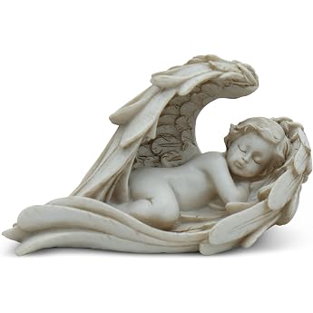 Stylish Angel Decoration for Indoor and Outdoor Use - Guardian Angel Figure | Angel with angel wings, 15 cm long, also as a w