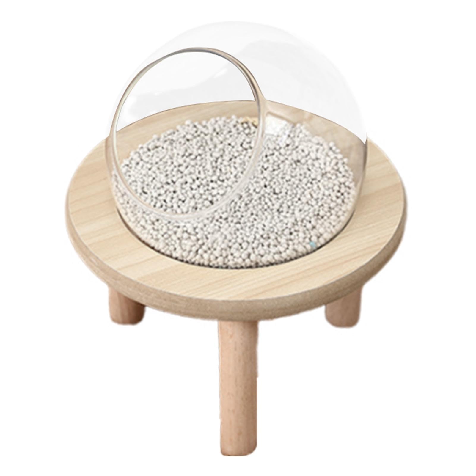 Hamster Bathroom Box - Transparent Anti-Splash Sand Bath Container,Cute Reusable Hamster Bathtub, Space-Saving Sand Bath Container for Syrian Hamster