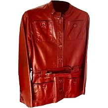 Emily Cooper In Paris Maroon Leather Jacket | Emily Lily Collins In Paris S4 Red Leather Jacket