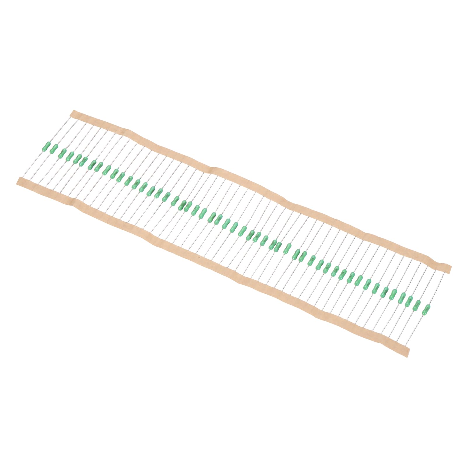 sourcing map 50pcs Resistance Fuse, 250V 1.5A Link Fast Blow Leaded Resistance Fuse for Telecom Communication Electronics Lighting, Green