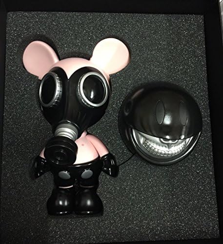 Made by Monsters Ron English x JPS Mouse Mask Murphy Chained Smiley Grin Silver