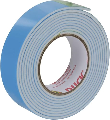 Miniatura 2 de Duck Brand 1129541 - Cinta de montaje de espuma extraíble, 0.7 x 59.8in, rollo individual, color blanco