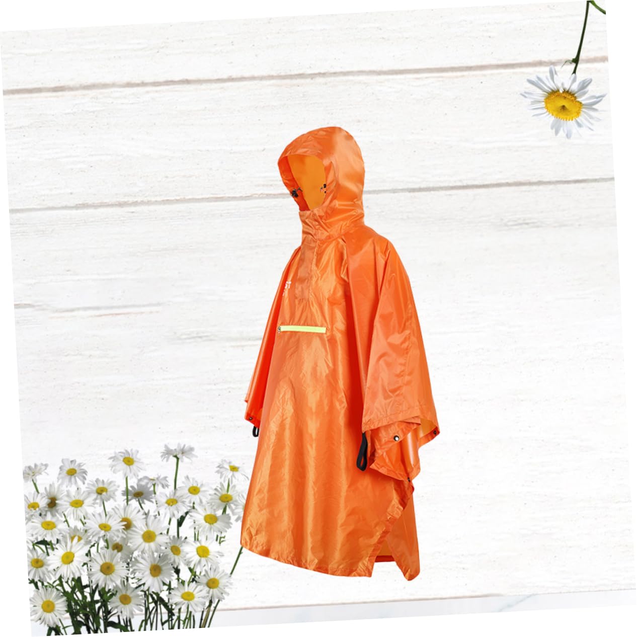 Holibanna Poncho Antipioggia Multifunzionale Per Ciclismo e Trekking Copertura Per Backpack Adatto Escursioni e Campeggio Arancione