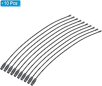 Vista 3 de PATIKIL Cable de llavero de alambre, lazo de llavero de acero titanio para senderismo al aire libre