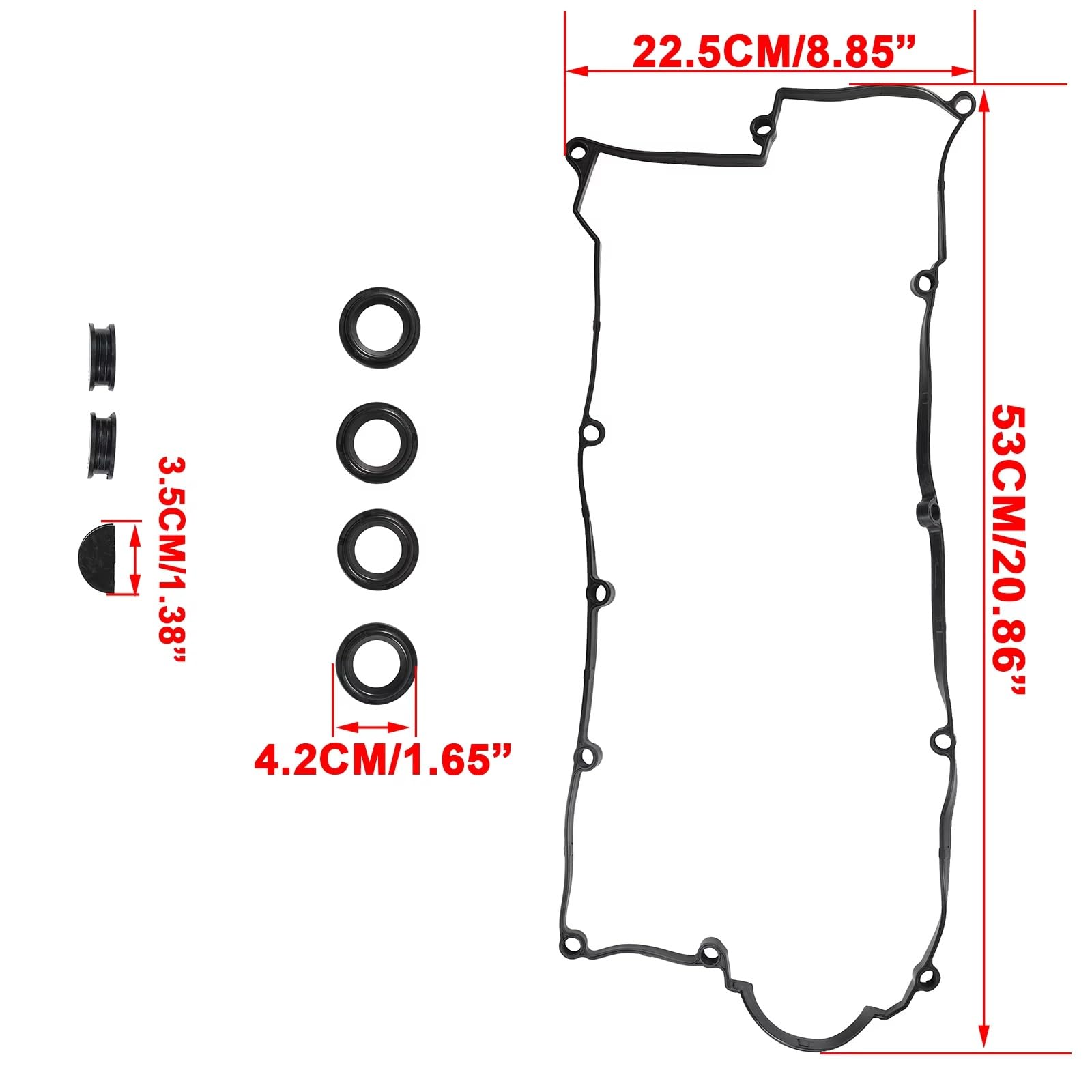 Junta de Tapa de balancines de válvulas para Hyundai Tucson 2.0L 2005-2009 Junta de Tapa de válvulas de Motor OEM: 22441-23800 Junta de Sellado