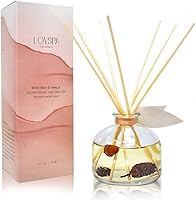 Vista 34 de LOVSPA - Set de difusor de junco, difusor de aceite con fragancia de grosella roja festiva y madera con varillas, accesorios de fragancia