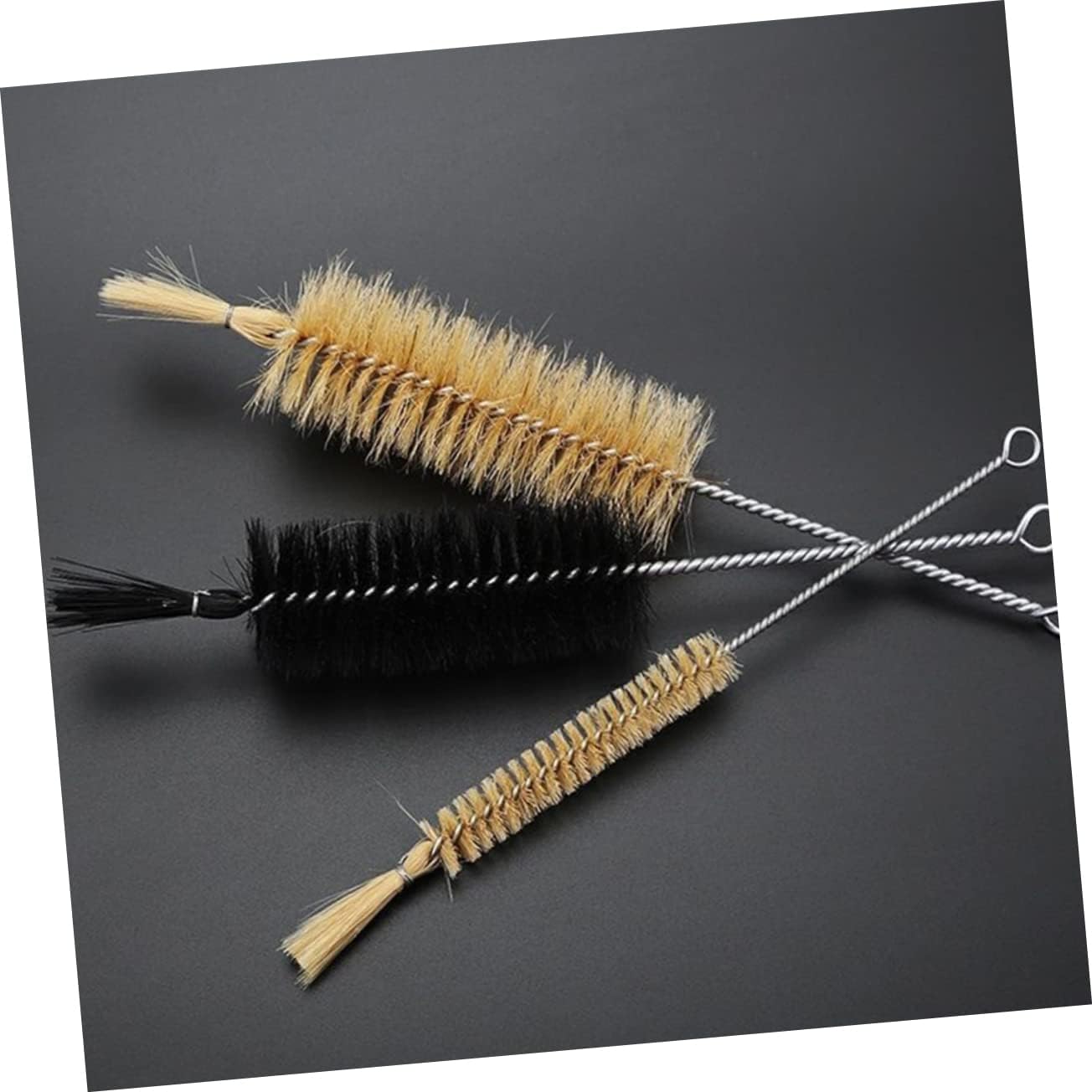 DECHOUS Nylon Test Tube and Bottle Cleaning Brush Set Large Laboratory Beaker Cleaner Hard Bristles Soft Brush for Baby Bottles Multi-Use Portable Cleaning Tool