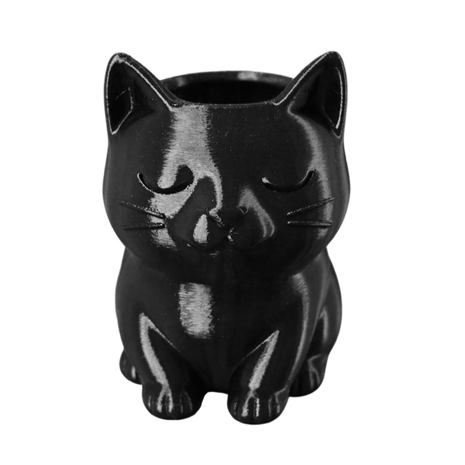 Glifora Cat Pen Holder - Cute Kitty Desk Organiser for Stationery Storage, Large Capacity Pencil Stand for Office and Home, Creative Storage Box Gift