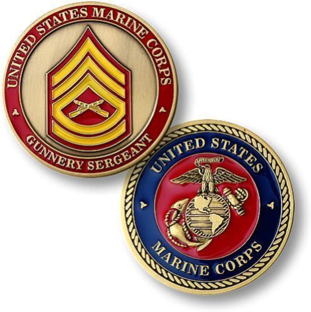 U.S. Marine Corps Gunnery Sergeant Challenge Coin