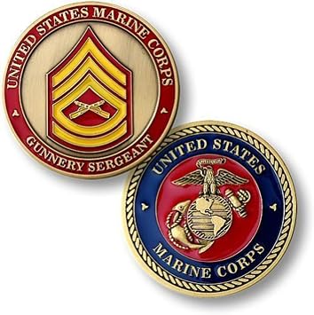 U.S. Marine Corps Gunnery Sergeant Challenge Coin