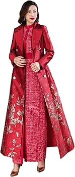 ジャケット・アウター rosarymoon Jacquard Long Coat ジャケット・アウター rosarymoon Jacquard Long Coat 2023