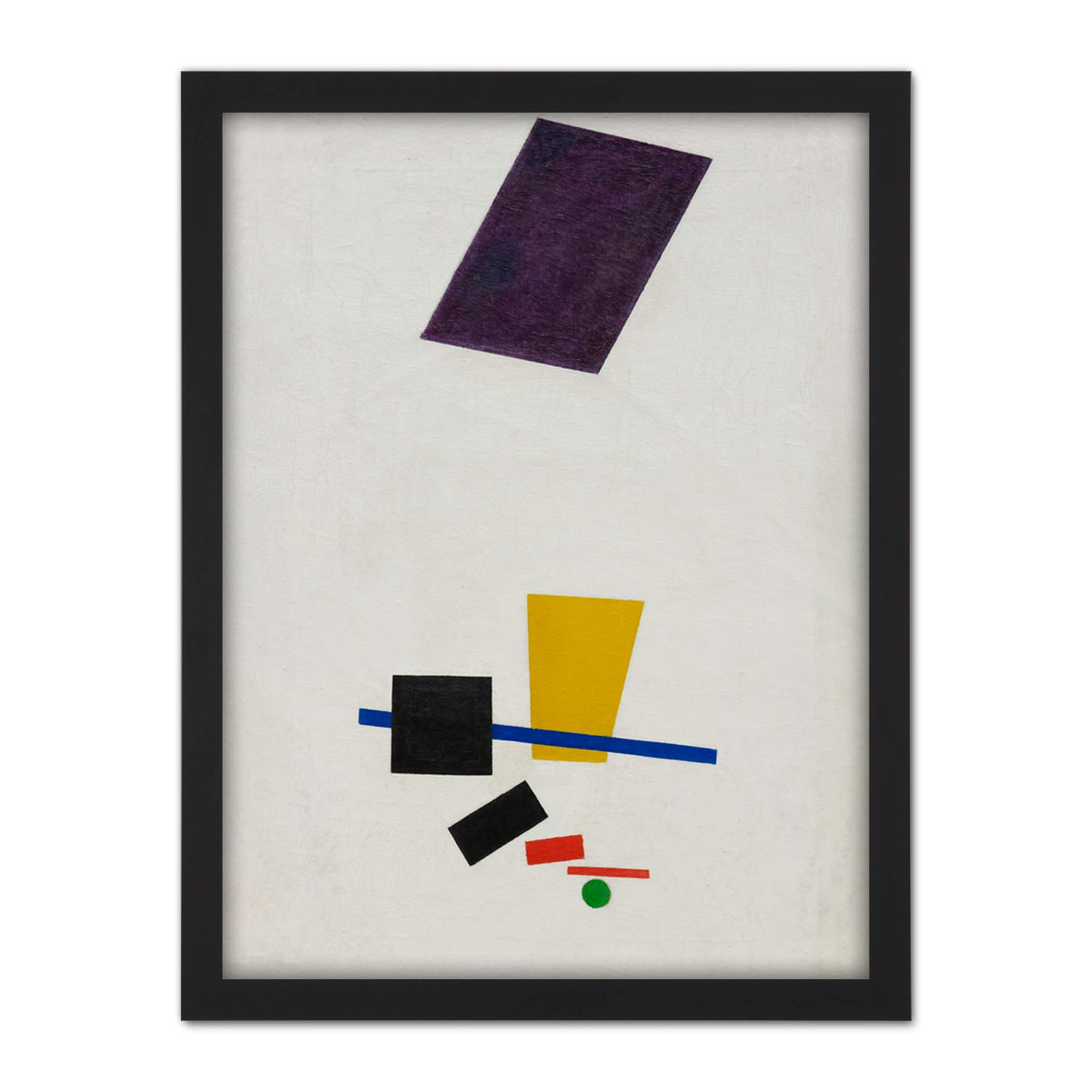 Kazimir Malevich Painterly Realism Of A Football Player Large Framed Art Print Poster Wall Decor 18x24