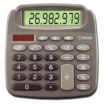 Control Company 6031 Control, Calculator, Pocket, 4-1/2 in.,Grade 1 to 12, 2" Height, 12" Wide, 12" Length