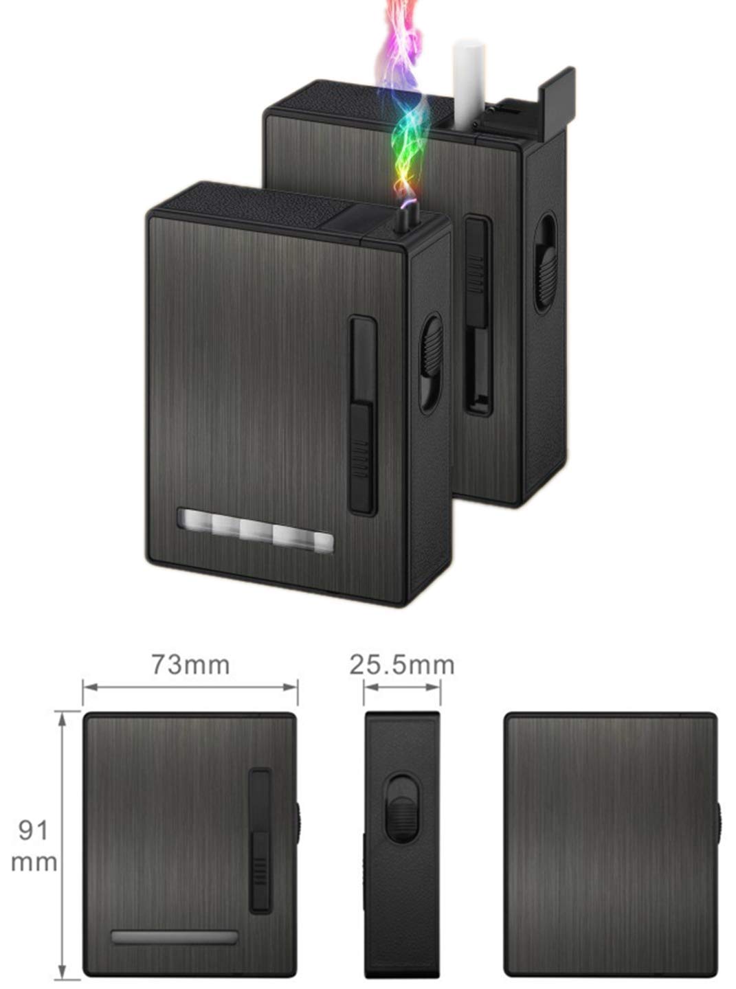 automatic ejection cigarette case Amazon.com: 20PCS Automatic Ejection Cigarette Case with Rechargeable  Electric Arc Lighter Windproof Flameless USB Lighter Box Holder Ideal Gift  for Men and Your Friends : Health & Household