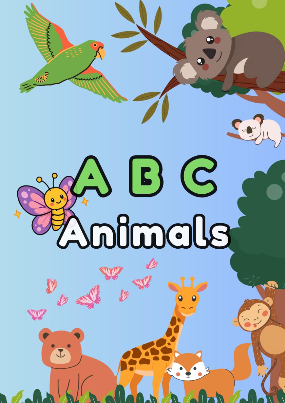 ABC Animals Colouring Book For Toddlers & Preschoolers Kids - 2-5 years (Colour and Learn)