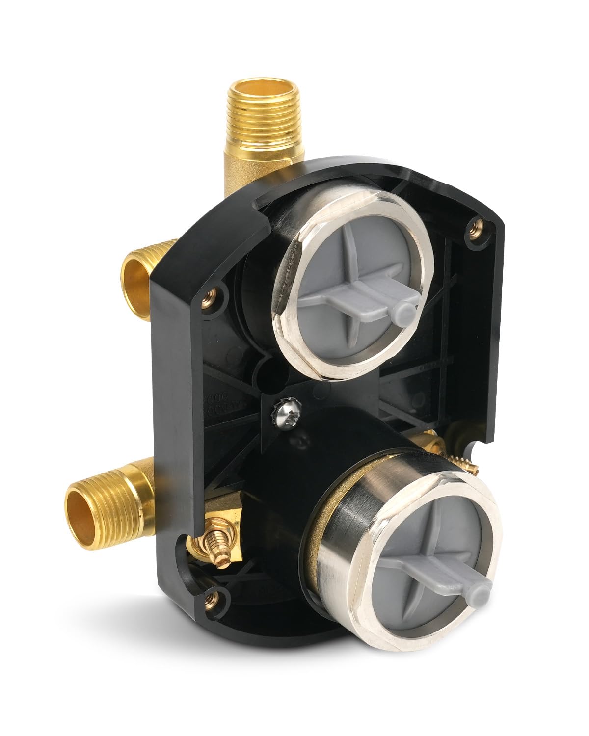 Photo 1 of R22000-WS Integrated Shower and Diverter Valve with 3-Way 6-Setting Integrated Diverter Trim Kit, R22000-WS Universal Rough in Valve, Screwdriver Stops Included, Brass Body