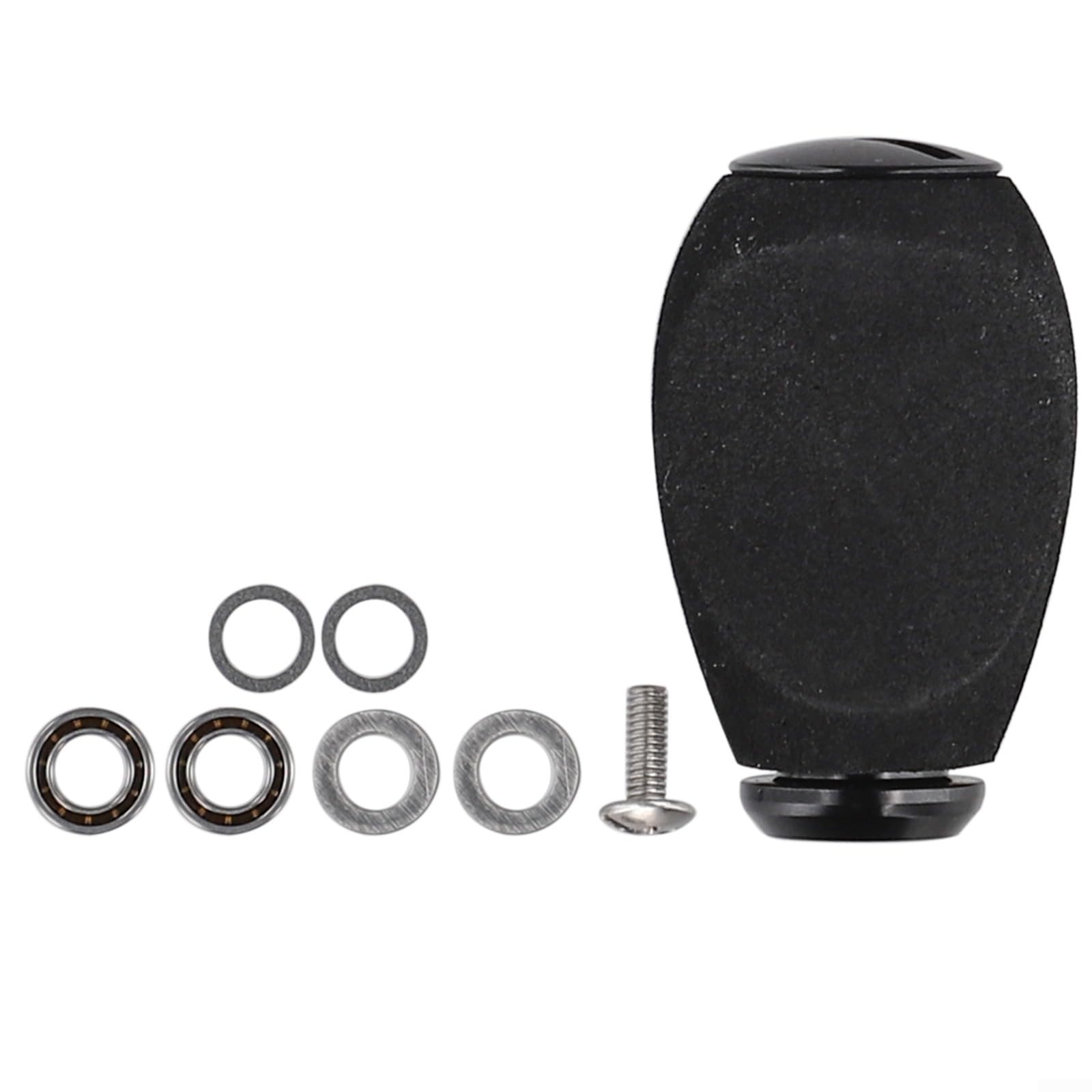 Shophubio EVA Reel Handle Knobs for Daiwa, Saltwater Fishing Rod Grips with Bearings, Anti Slip Fish Reel Accessories Replacement(black) : Sports & Outdoors