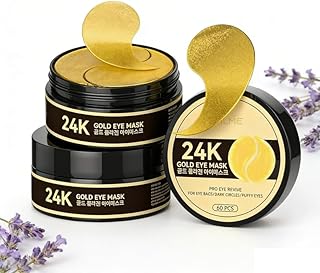 24k Gold Eye Patches - Glowing & Hydrating Hy...