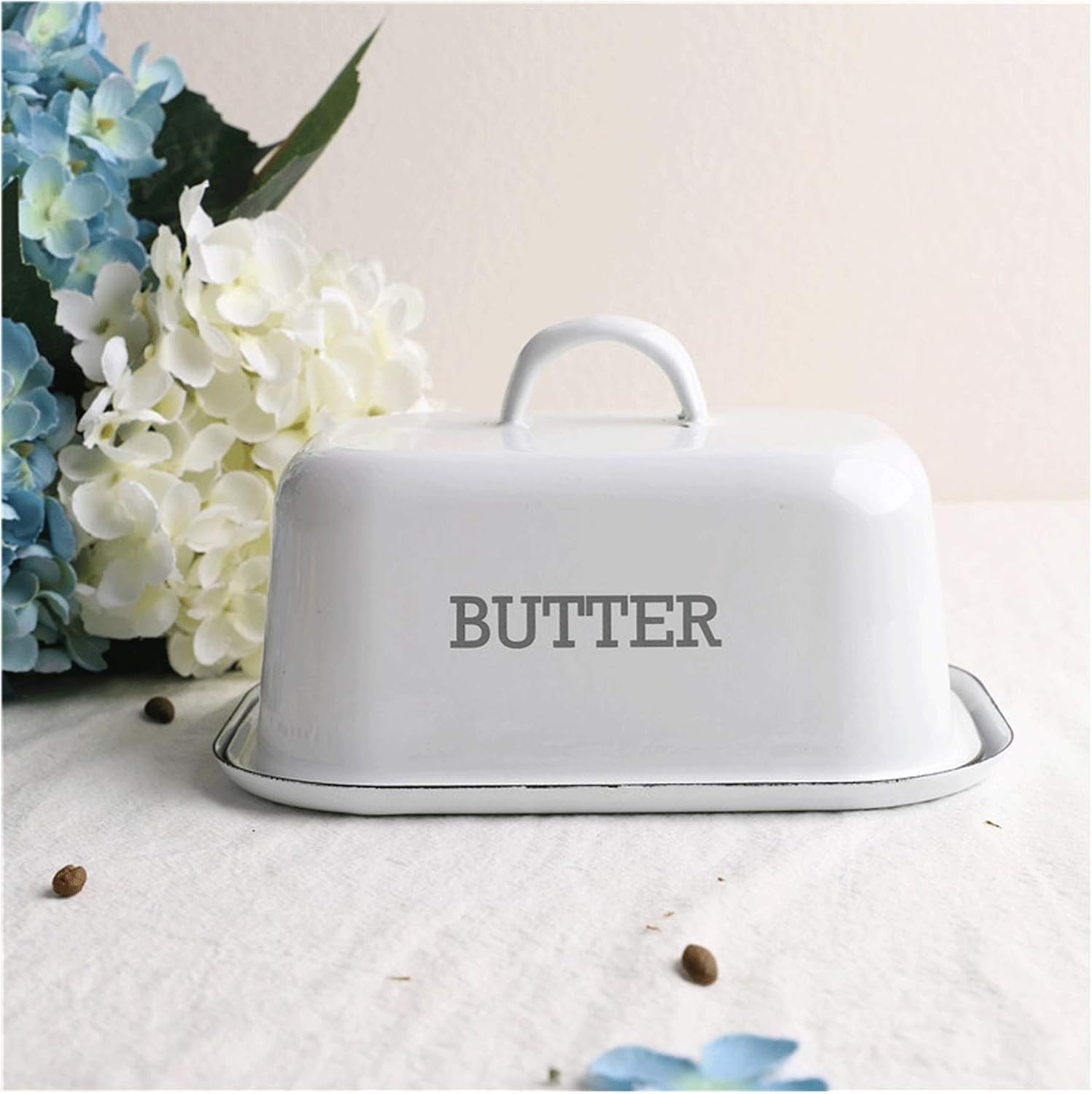 Butter Dish Enamel Butter Dish with Lid a Thick Butter
