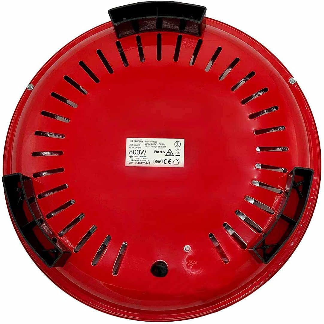 Home Brasero Eléctrico, Rojo, 800W, One Size UBOON