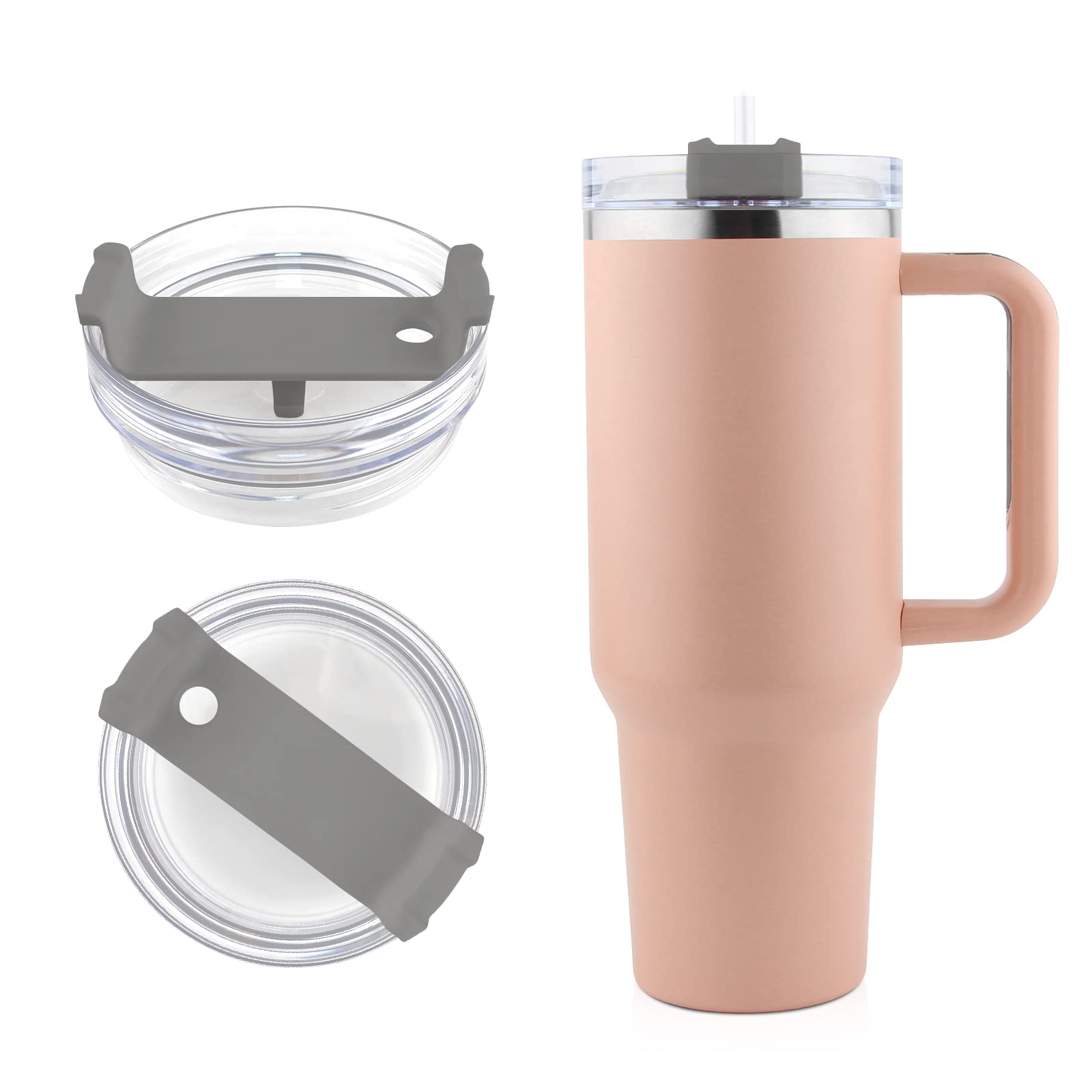 Stanley Cup Ersatzdeckel – Auslaufsicherer 1,2-Liter-Trinkdeckel Für Unterwegs, Pink