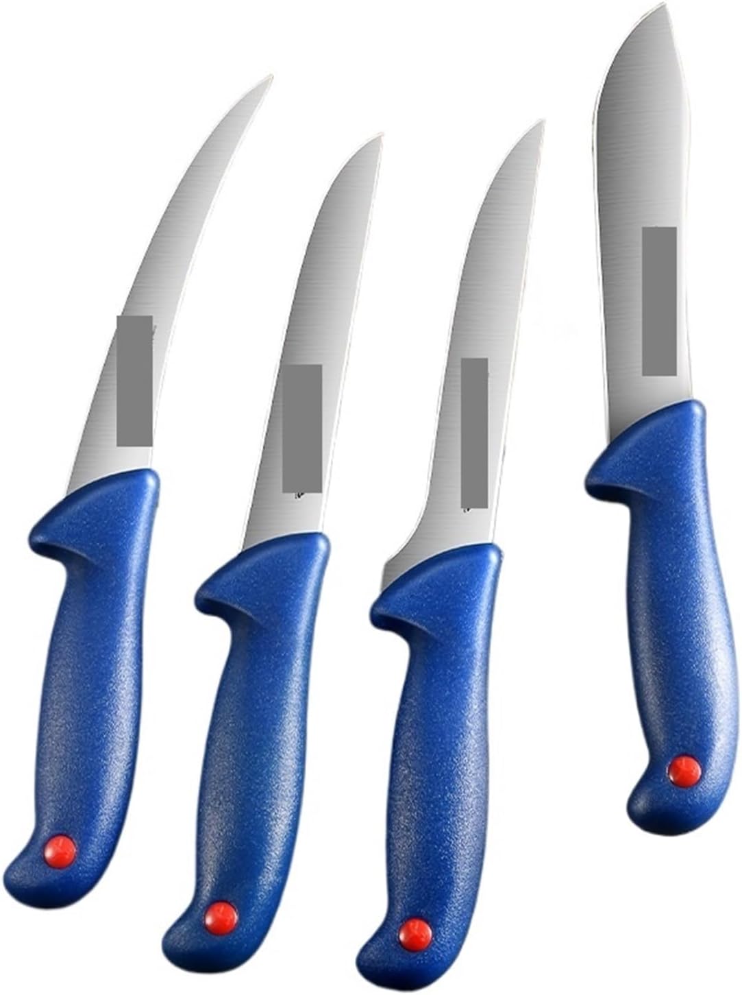 Fit for Kitchen Chef's Boning Knife - Sharp Stainless Steel Curved Steak Knife for Slaughtering and Precision Cutting(4pcs)