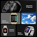 Fire-Boltt Rise Smart Watch 1.85″ with Bluetooth Calling, AI Voice Assistant, Rotating Crown, SpO2 & Heart Rate Monitor, 123 Sports Modes, IP67 Waterproof Metal Smartwatch for Men & Women - Silver gallery image