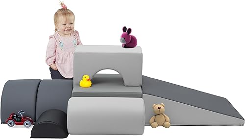 Miniatura 3 de FDP SoftScape Playtime and Climb - Juego multiusos para bebés y niños pequeños de 9 a 2 años escalador y juego de bloques, aprende habilidades