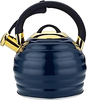 Vista 11 de Tetera de Té para Estufa Superior con Silbato, Tetera de 3.2 Quarts de Acero Inoxidable con Asa Ergonómica Resistente al Calor