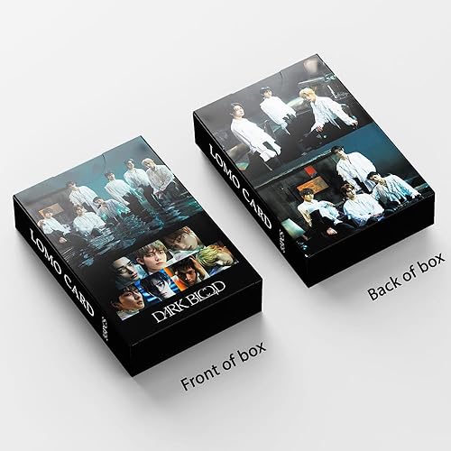 Miniatura 3 de Funwaretech ENHYPEN - Tarjetas de fotos de sangre oscura, 55 unidades, 4 álbum nuevo de 2023, tarjetas de Lomo de sangre oscura, regalo de mercancía