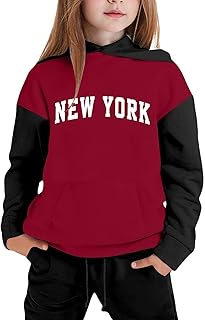 Conjunto de Sudadera con Capucha y Pantalón de Mangas Largas para Niña con Diseño Colorido y Cómodo Tejido de Algodón Ideal para Juego Diario y Actividades al Libre