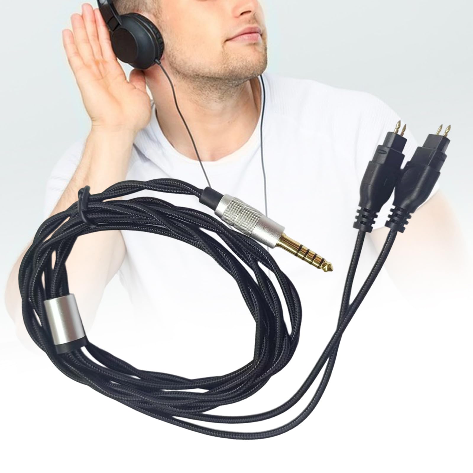 Amazon.co.jp: HD580 HD600 HD650 HD660S ヘッドフォン伝送コード 4.4