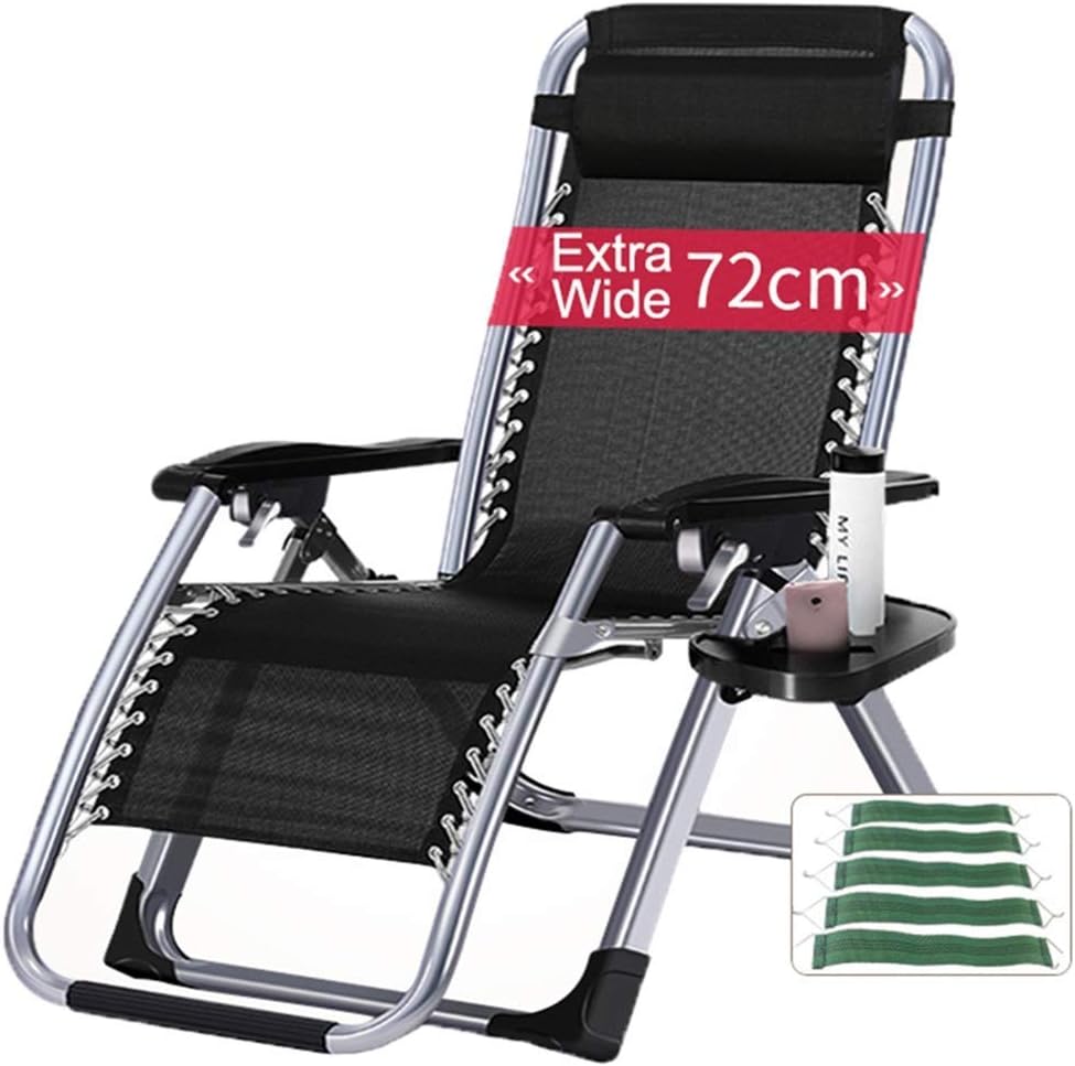 調整可能リクライニングサンラウンジャー-アウトドア折りたたみ式ゼログラビティチェア、ガーデン、パティオ、デッキサポート用カップホルダ