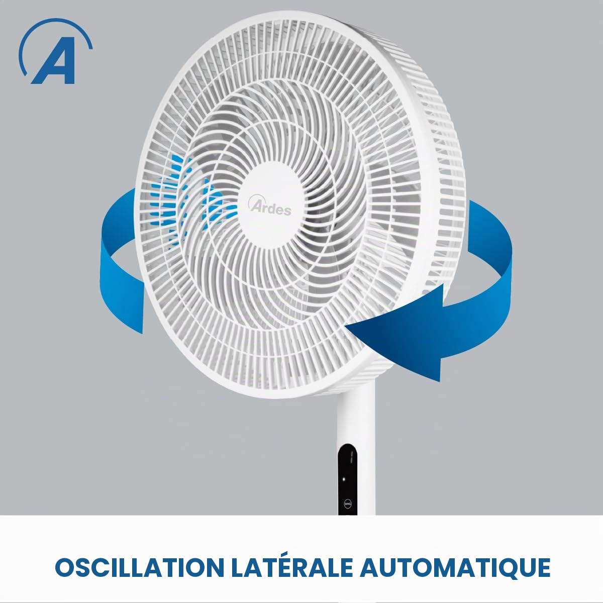ARDES AIRE D AR5PR4005 Ventilateur 3 en 1 Ø40 cm 50 W avec télécommande, hauteur réglable 66–125 cm et minuterie 9 h