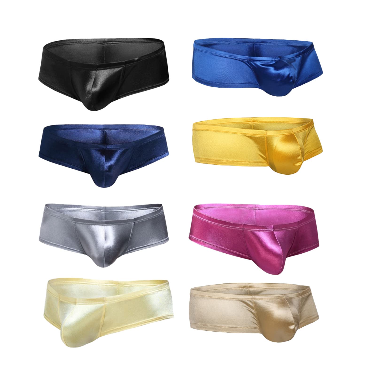 Faringoto Herren-Unterwäsche, kleine Boxershorts, Nylon, niedrige Taille, U-erhöhte Tasche