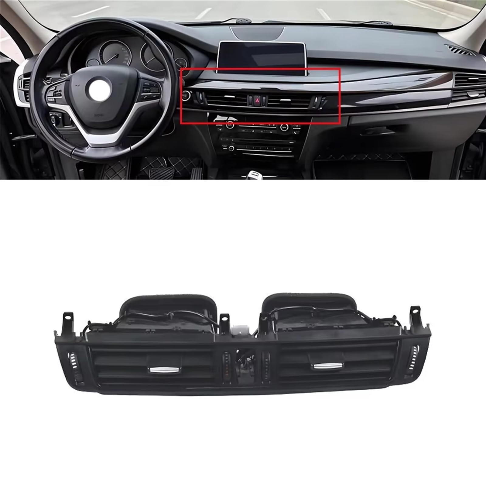 Compatibile Con BMW Per X5 F15 2013 2014 2015 2016 2017 2018 Cruscotto Condizionatore D'aria Centrale Ac Vent Outlet Griglia Assemblea