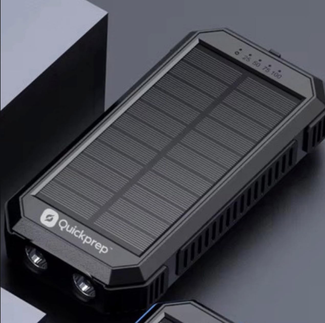 Power Bank Solar 20000 mAh con ricarica wireless - Batteria esterna impermeabile con pannello solare, ricarica rapida USB e USB-C, torcia e bussola - caricabatterie portatile per iPhone, Samsung
