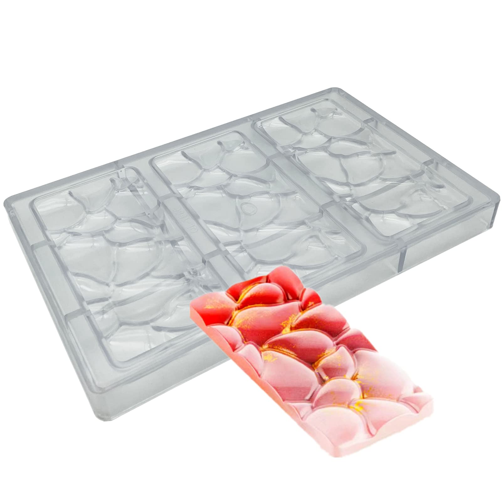 Buy Goldbaking Polycarbonate Large Drop Chocolate Bar Mold Hard Plastic