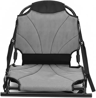 Folding Seat With Net Portable Canoe Seat Boat Chair Padded Back Cushion With Mesh Pocket Foldable Design With Shoulder Strap suitable for kayak fishing paddle boarding day trips