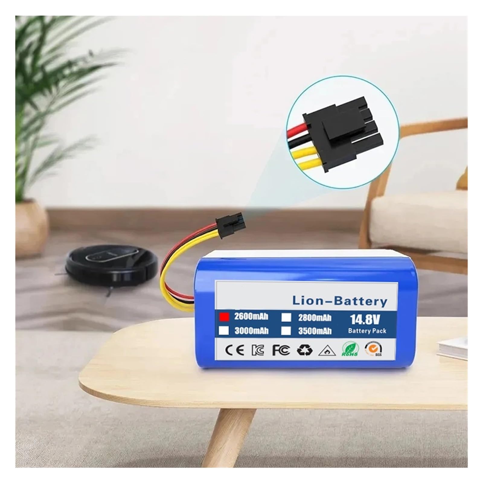 Batteria sostitutiva, compatibile con Proscenic,