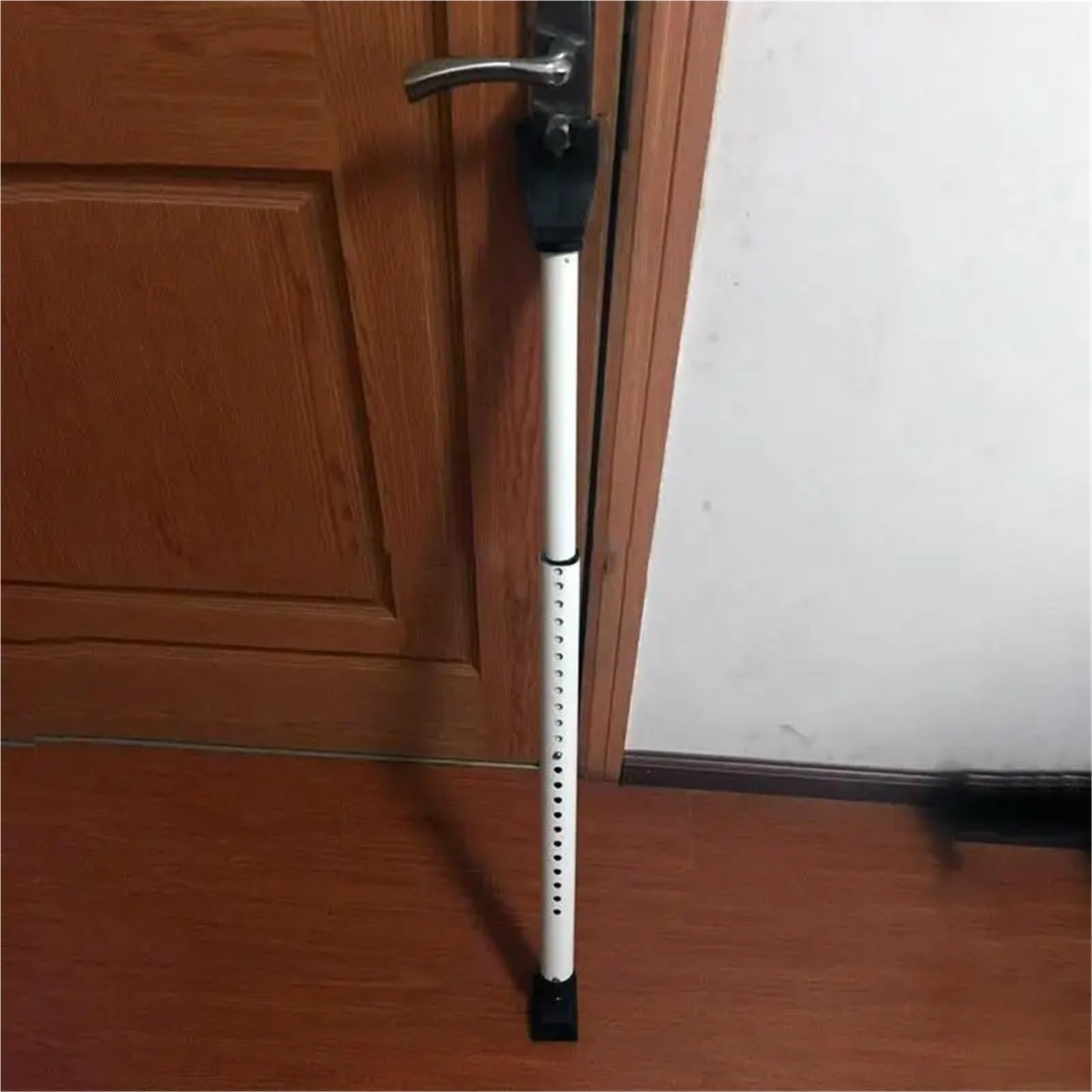 Barre de sécurité porte réglable 3 en 1, butoir domestique for portes coulissantes et d'entrée, barre antivol pour Portes