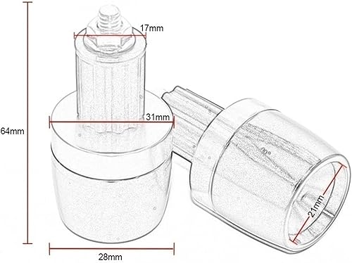 Miniatura 2 de Ducati Monster 400 620 695 696 796 821 937 950 78 pulgadas 0.866in - Agarre para manillar de motocicleta, mango y tapa de extremo
